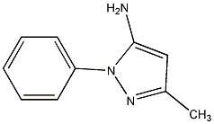 5-氨基-3-甲基-1-苯基吡唑结构式