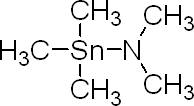 (二甲基胺)三甲基锡(IV)结构式