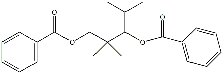 2,2,4-三甲基-1,3-戊二醇二苯甲酸结构式