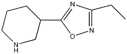 3-(3-乙基-1,2,4-噁二唑-5-基)哌啶结构式