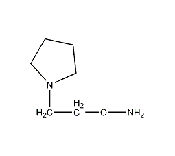 1-[2-(氨基氧)乙基]-吡咯烷结构式