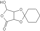 (+)-2,3-亚环己基-L-血尿酸结构式