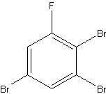 1-氟-2,3,5-三溴苯结构式
