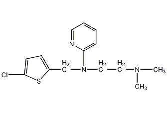 氯吡林|chloropyrilene|148-65-2|参数,分子结构式,图谱信息 物竞