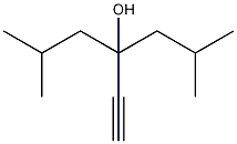 4-乙炔-2,6-二甲基-4-庚醇结构式
