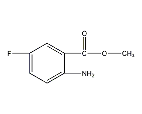 2-氨基-5-氟苯甲酸甲酯结构式