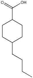 4-丁基环已烷羧酸结构式