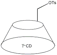单-6-O-(对甲苯磺酰基)-γ-环糊精结构式