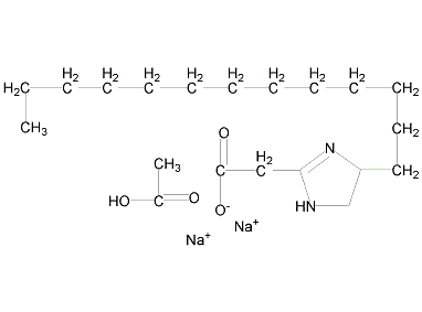月桂基羧甲基钠型咪唑啉醋酸盐结构式