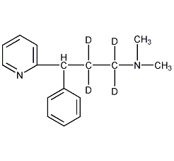 氯苯吡胺-d4氘代物结构式