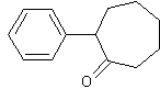 (+/-)-2-苯基环庚酮结构式