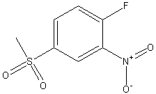2-氟-5-甲基磺酰硝基苯结构式