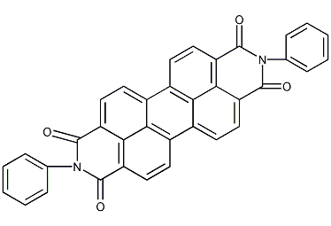 N,N'-二苯基-3,4,9,10-二甲酰亚胺结构式