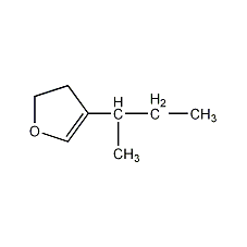 (S)-2,3-二氢-4-(1-甲基丙基)-呋喃结构式