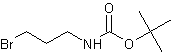 叔丁基氮(3-溴丙基)氨基甲酸酯结构式