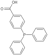 4-(苯基膦)苯甲酸结构式