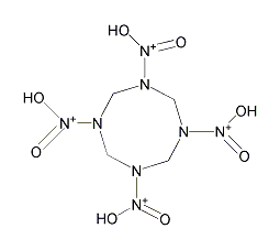 环四亚甲基四硝基胺结构式