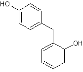 2,4'-双-(羟基苯基)甲烷结构式