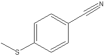 4-(甲基硫代)苯甲腈结构式
