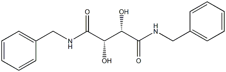 (−)-N,N'-二苯甲基-D-酒石二酰胺结构式
