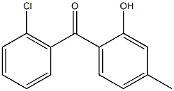 2'-氯-2-羟基-4-甲基二苯甲酮结构式