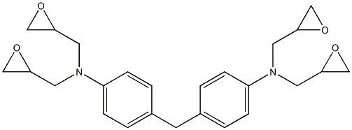 4,4'-亚甲基二(N,N-二缩水甘油基苯胺)结构式