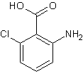 2-氨基-6-氯苯甲酸结构式