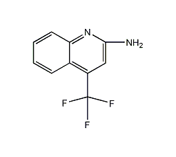 4-三氟甲基-2-氨基喹啉结构式