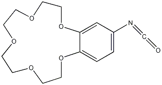 4'-异氰酸苯并-15-冠-5结构式