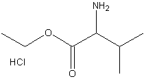 DL-缬氨酸乙酯盐酸盐结构式