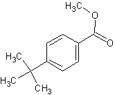4-叔丁基苯甲酸甲酯结构式