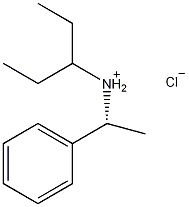 (R)-(+)-N-(3-苯基)-1-苯乙胺盐酸盐结构式