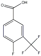 4-氟-3-(三氟甲基)苯甲酸结构式