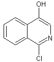 1-氯-4-羟基异喹啉结构式