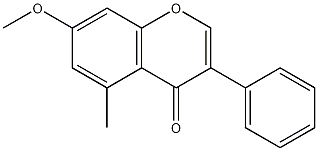 5-甲基-7-甲氧基异黄酮结构式