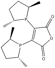 (-)-2,3-二[(2R,5R)-2,5-二甲基磷杂齐墩果基]马来酸酐结构式