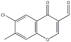 6-氯-3-甲酰-7-甲基色酮结构式