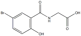 5-溴-2-羟基马尿酸结构式