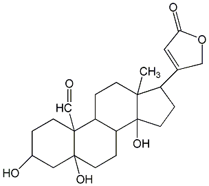 毒毛旋花子苷元结构式