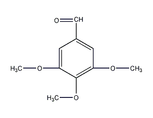 3,4,5-三甲氧基苯甲醛结构式