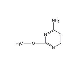2-氨基-4-甲氧基嘧啶结构式