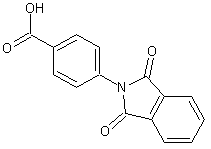N-(4-羧苯基)邻二甲酰亚胺结构式