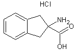 2-氨基茚-2-羧酸盐酸盐结构式