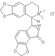 (-)-荷包牡丹碱甲氯化物结构式