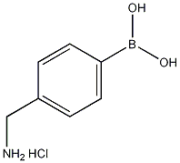 4-氨甲基苯基硼酸盐酸盐结构式