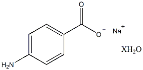 4-氨基苯甲酸钠水合物结构式