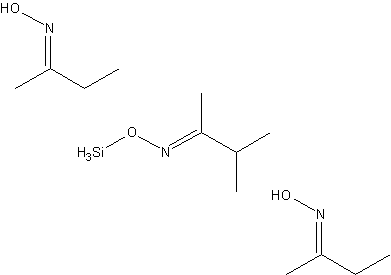 甲基三甲基乙基酮肟硅烷结构式