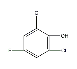 2,6-二氯-4-氟苯酚结构式