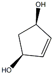 顺-4-环戊烯-1,3-二醇结构式