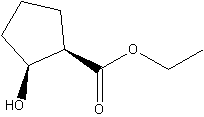 顺-2-羟基-1-环戊烷羧酸乙酯结构式